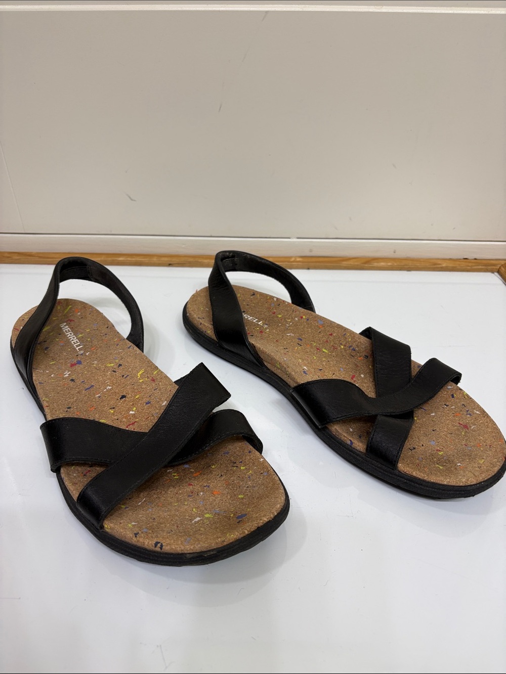 Merrell Napa Valley Sling Dark Malbec Black Crisscross Slingback Sandals